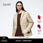 型排骨羽绒外套LWD364L06000 西装 白鹅绒 Laurel劳芮新款