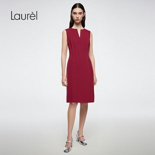 连衣裙LWD341Y05800 无袖 Laurel劳芮经典 通勤修身