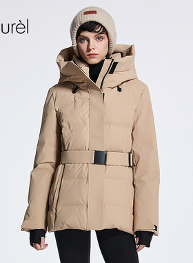 【白鹅绒】Laurel劳芮新款工装风连帽羽绒服LWD353L01800