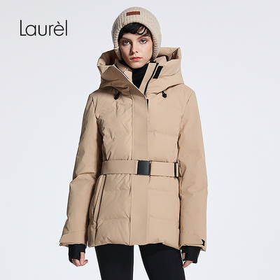 【白鹅绒】Laurel劳芮新款工装风连帽羽绒服LWD353L01800