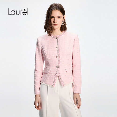 【粉色小香风】Laurel劳芮26春新款立裁收腰西装外套LWD371W00300