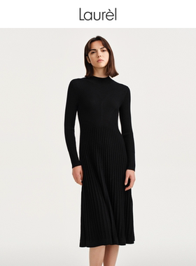 【轻薄绵羊毛】Laurel劳芮新款收腰香风毛衫连衣裙LWD343M00100