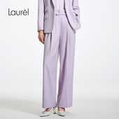 阔腿西裤 Laurel劳芮26春新款 LWL371K04800 SUPER120美丽诺羊毛