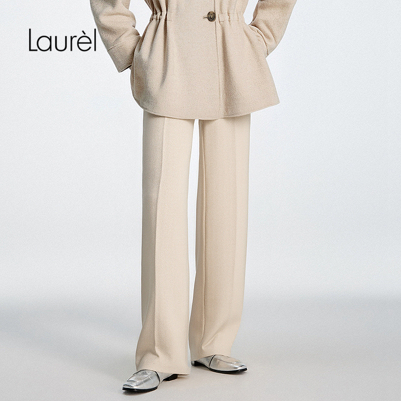 Laurel劳芮25秋新款慵懒显瘦阔腿裤LWD343K05500