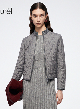 【格雷系斜纹羊绒】Laurel劳芮25秋新夹克轻薄羽绒服LWL363L01800