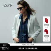 女LWL353T00100 桂冠西装 三醋酯 Laurel劳芮新款