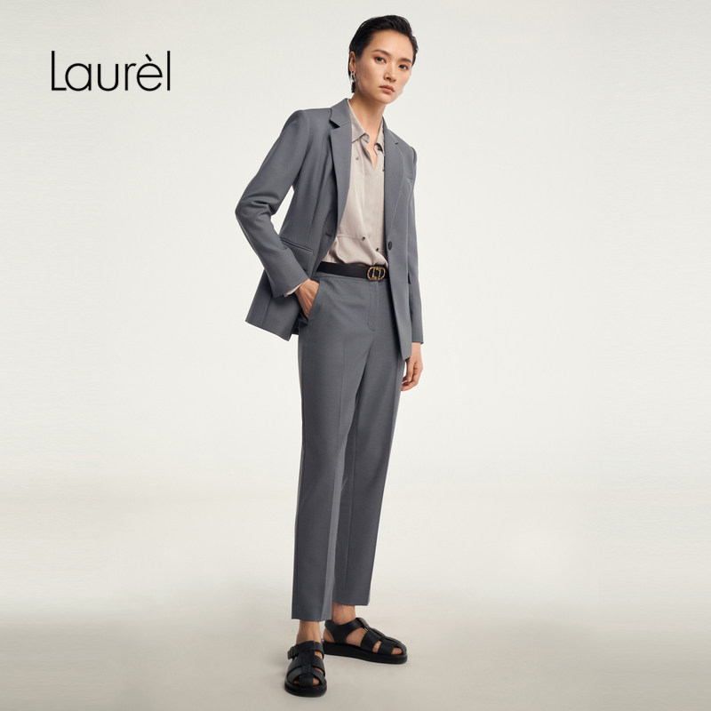 【绵羊毛】Laurel劳芮冬新款羊毛显瘦西装套装女LWD343T00600