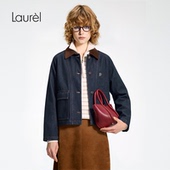 牛仔外套LWD366W101DX 复古宽松短款 长绒棉 Laurel劳芮26春新款