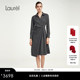Laurel劳芮新款 绵羊毛 橡木灰收腰长裙女LWL353Y04500
