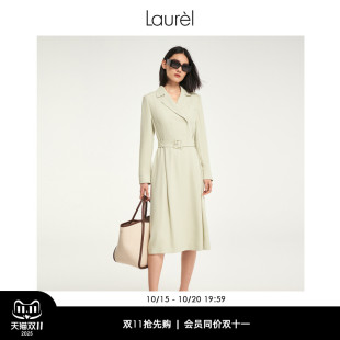 西装 职装 连衣裙女LWD331Y70100 气质淡人法式 Laurel劳芮春秋经典