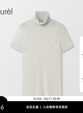 【绵羊毛】Laurel劳芮25秋新款堆堆高领短袖针织衫LWD366M08500