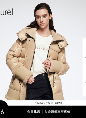 【火山岩储热纤维】Laurel劳芮新款收腰羽绒夹克LWL364L02500