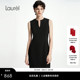 Laurel劳芮经典 高智小V领修身 显瘦连衣裙女LWD341Y05800