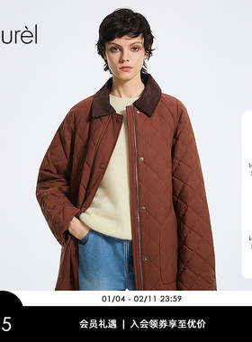 【白鹅绒】Laurel劳芮秋冬新款巴恩风菱格羽绒服女LWD364L00700
