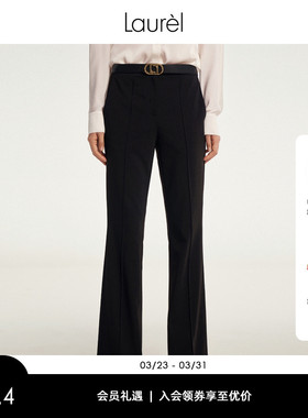 Laurel劳芮新款垂坠喇叭裤女LWD343K00100