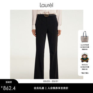 Laurel劳芮新款 女LWD343K00100 垂坠喇叭裤