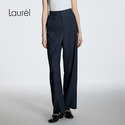 【莱赛尔纤维】Laurel劳芮新款高腰显瘦直筒裤女LWD363K00600