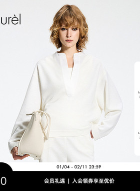 【羊毛混纺圈圈针织】Laurel劳芮26春新款宽松卫衣LWL371C05100