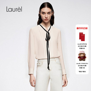 Laurel劳芮新款优雅飘带领衬衫LWD366C20300