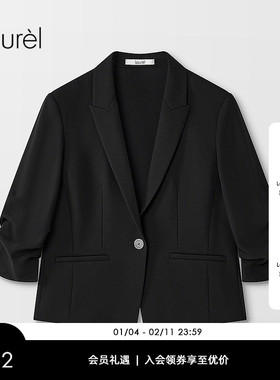 【三醋酯纤维】Laurel劳芮新款七分袖收腰西装LWD355T05100