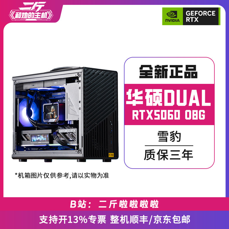 二斤/手提小机箱/华硕DUAL-RTX5060-O8G 雪豹/电