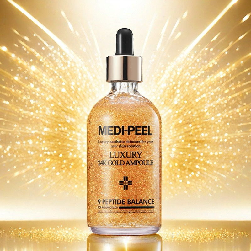 韩国MEDI-PEEL美蒂菲24K黄金面部精华液保湿提亮抗皱紧致舒缓