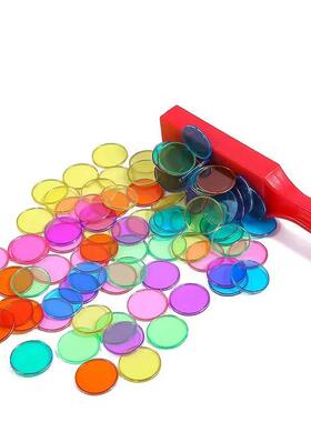Montessor Magnetc Wands and Bngo Chps Games Color Count