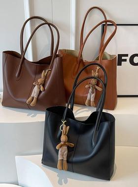 Big tote bag For Women totebag Handbag Chain Leather Bucket