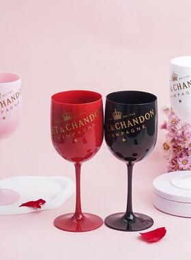 MOET 500ML Champagne Flutes Glasses Plastic Wine Glasses Dis