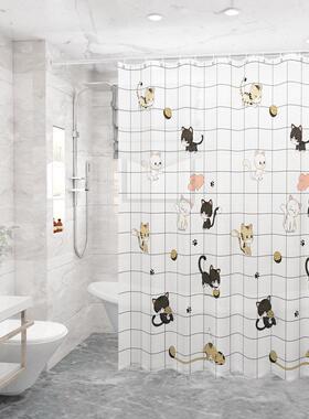 Bathroom shower curtain door partixWDNY0NEtion waterproof cl