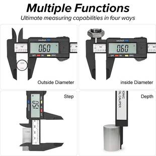 150mm 100mm Electronic Digital Caliper Carbon Fiber Dial Ver