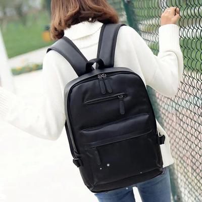 Business Backpacks For Men WaHVHterproof PU Leather Laptop B