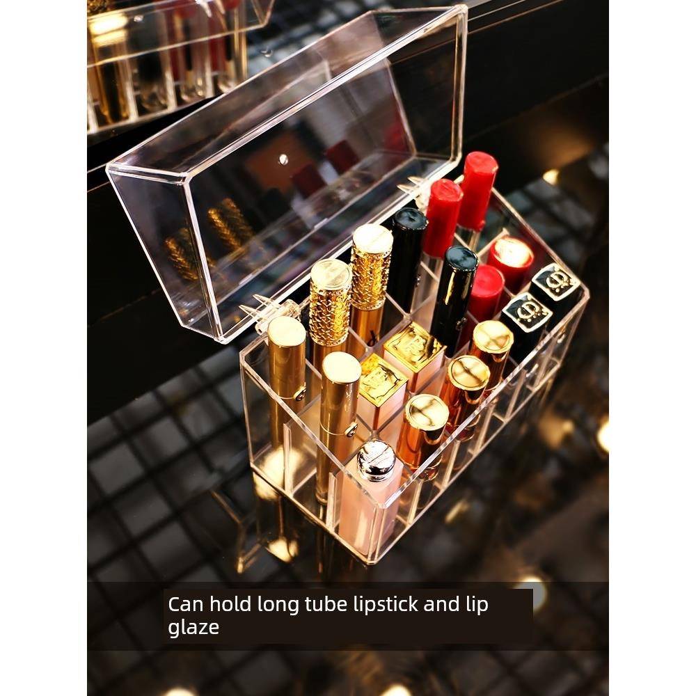 lipstick storage box dustproof ins net red girl's heart cosm