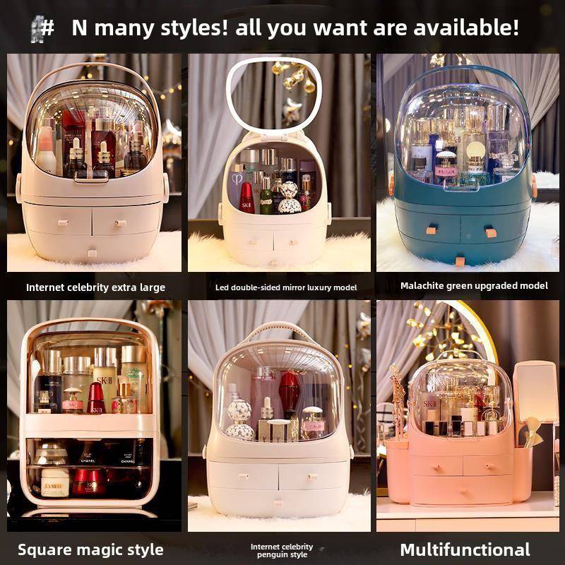 无品牌/360 Degree Rotating Cosmetic Storage Box Makeup Organ