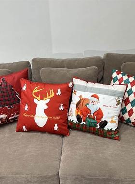 Christmas pillow cover home sofa pillow cushion cover golde