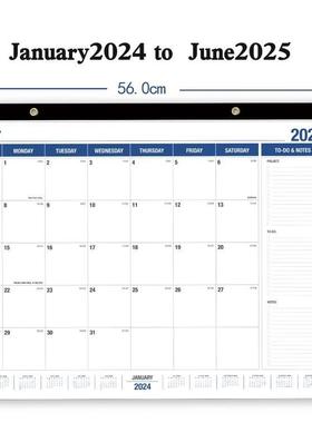 2024 English wall calendar monthly weekly planner agenda
