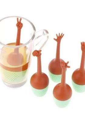Tea Coffee Filter Funny Hands Silicone Spice Holder Strainer