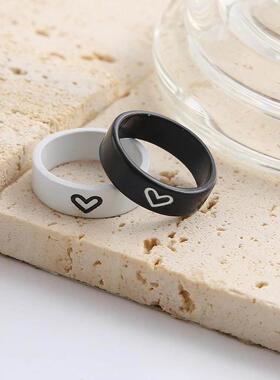 Cross Border Simple Couple ring Man woman pair rings情侣戒指