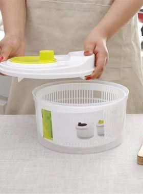 Salad Spinner Lettuce Greens Washer Dryer Drain Crisper Stra