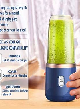 6 Blade 400ML Portable Blender Electric Juicer Cup For Trave