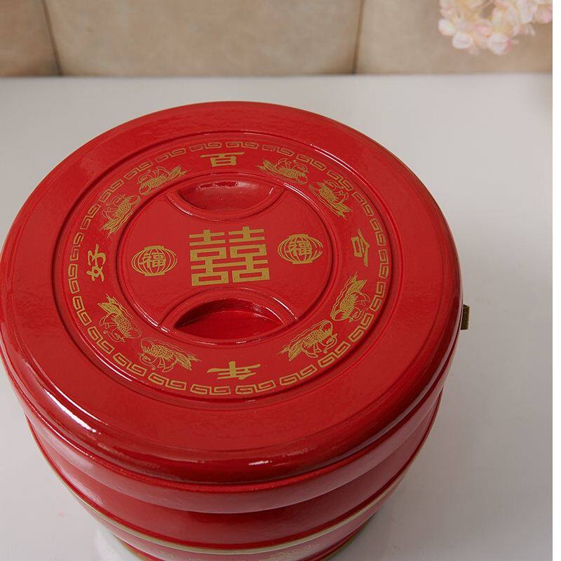 陪嫁子孙桶结婚婚庆女方新娘用品实木单桶大小号子孙桶马桶木头桶
