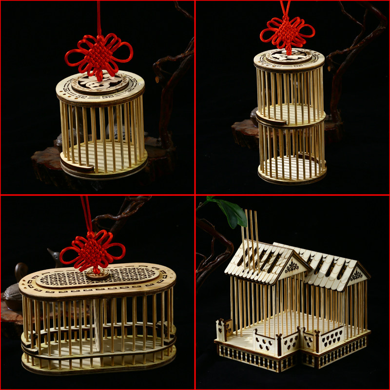 蛐蛐笼子蚂蚱蝈蝈葫芦罐子竹制活竹编鸣虫纯手工超大精制实木粮食