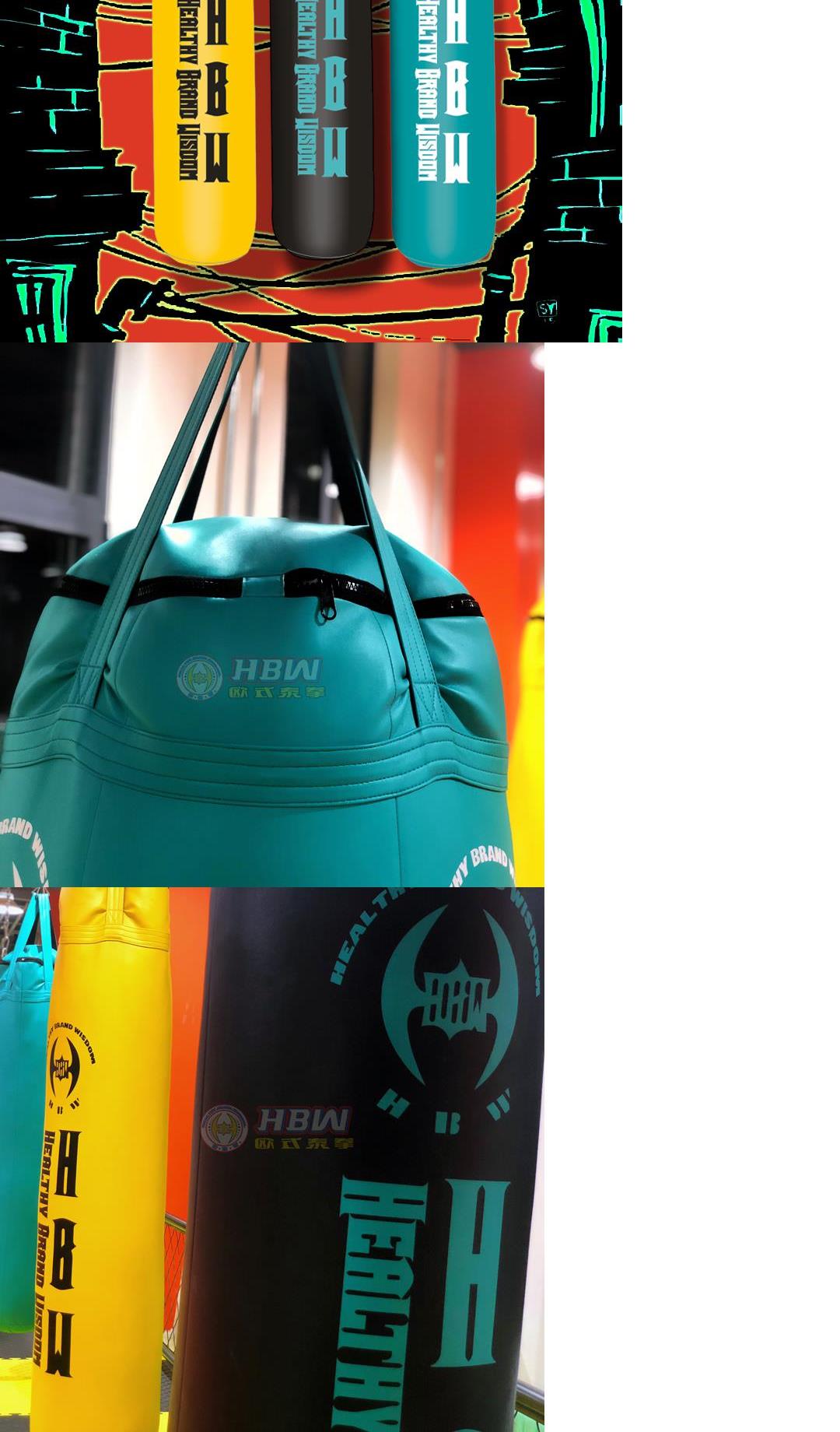 Hbw Muay Thai hb6 túi cát thẳng rải rác Thiết bị túi cát Taekwondo microfiber chơi Muay Thai treo đào tạo chuyên nghiệp - Taekwondo / Võ thuật / Chiến đấu trụ đấm bốc phản xạ