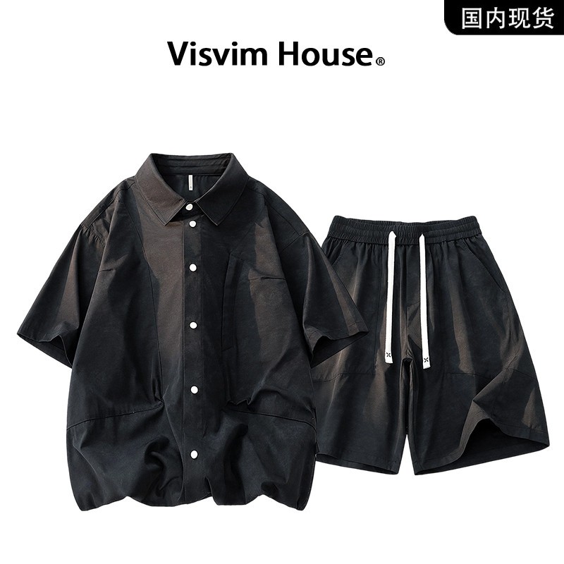 品牌现货撤柜】VISVIM WINGS夏季宽松解构工装休闲运动套装男