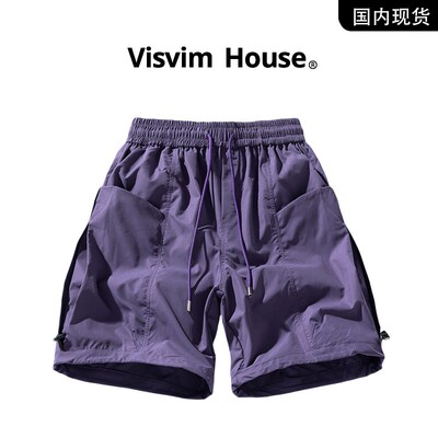 品牌现货撤柜】VISVIM WINGS夏季新款大码宽松休闲工装五分短裤男
