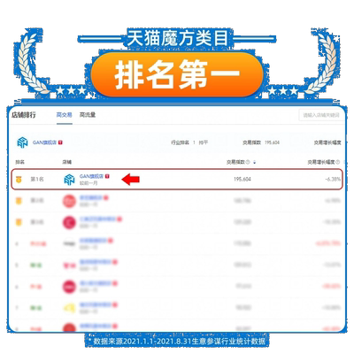 GAN魔方3三阶磁力版竞速比赛专用356M11pro速拧初学者入门