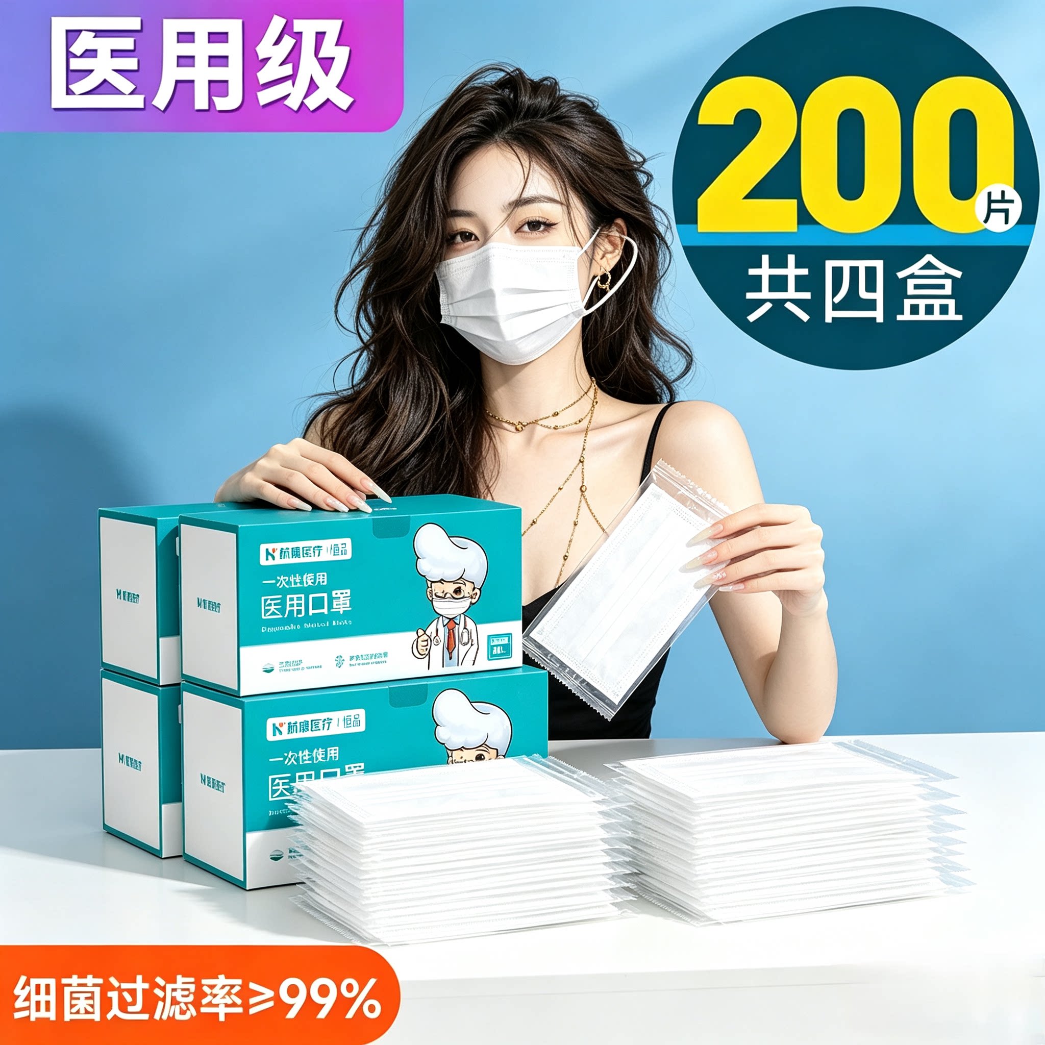 医务人员同款医用口罩