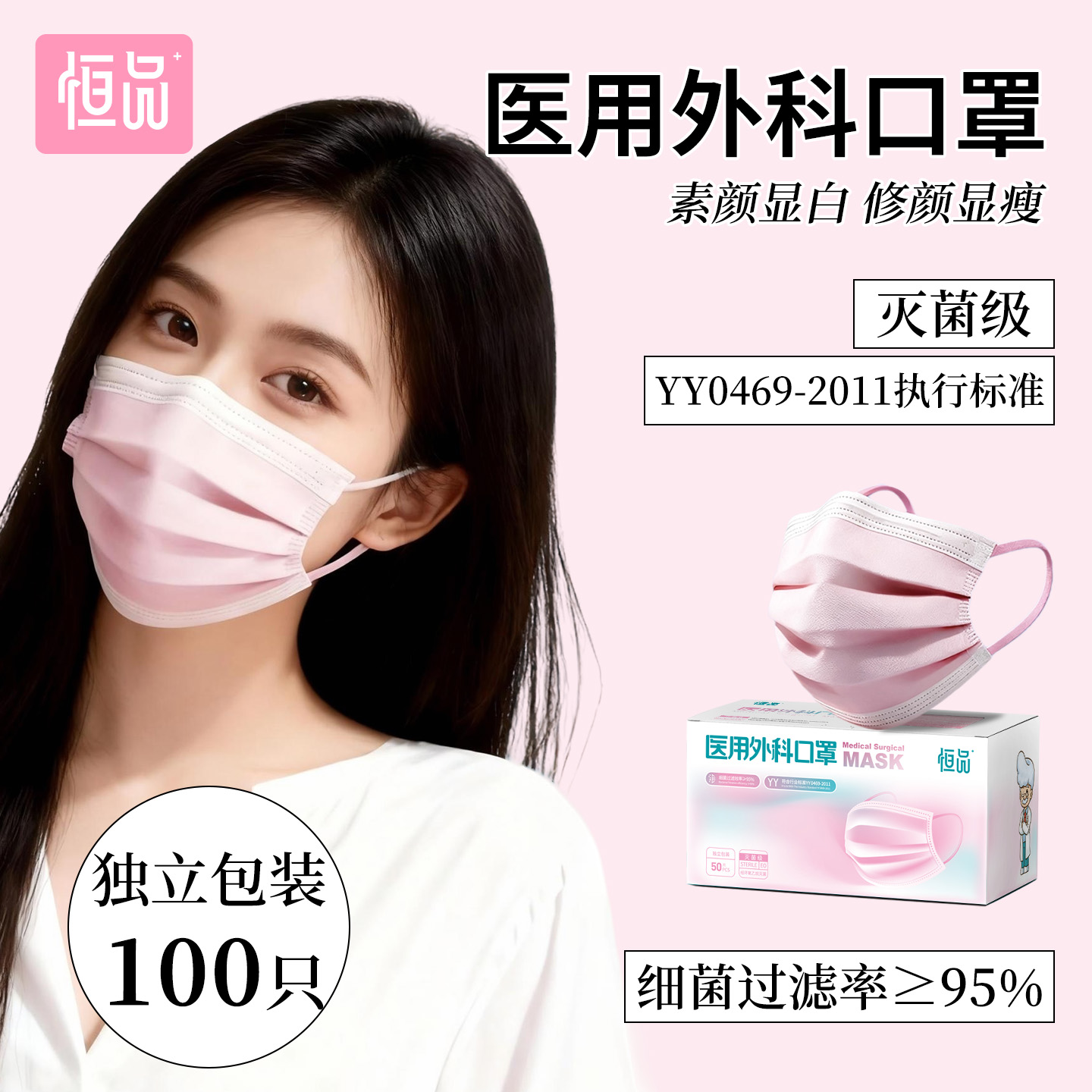 【灭菌级】医用外科口罩独立包装