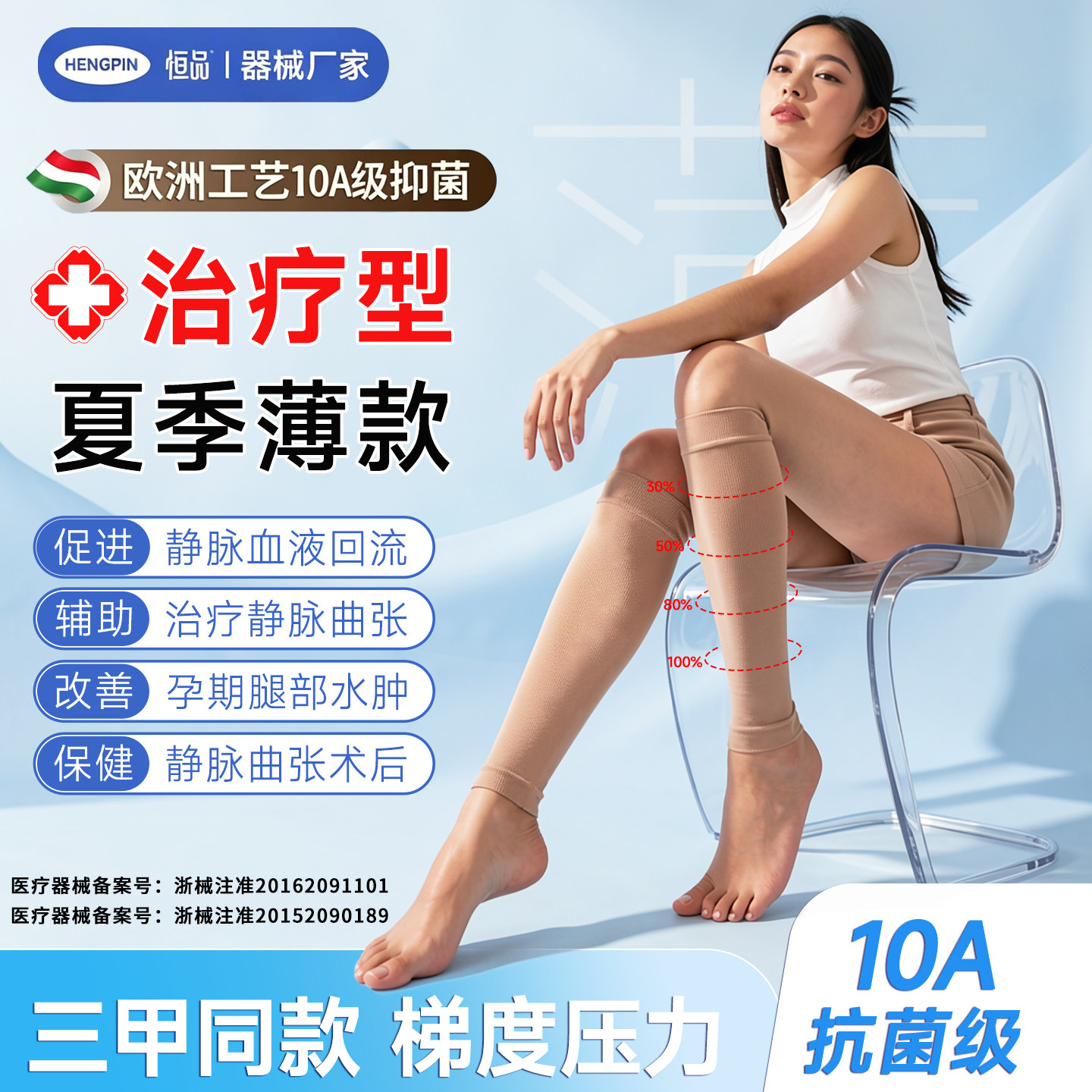 10A抗菌】医用治疗型静脉曲张袜