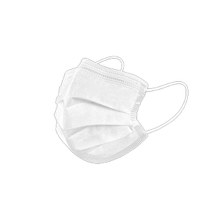 100只白色儿童医用外科口罩一次性医疗男女童小孩专用8到12岁秋冬